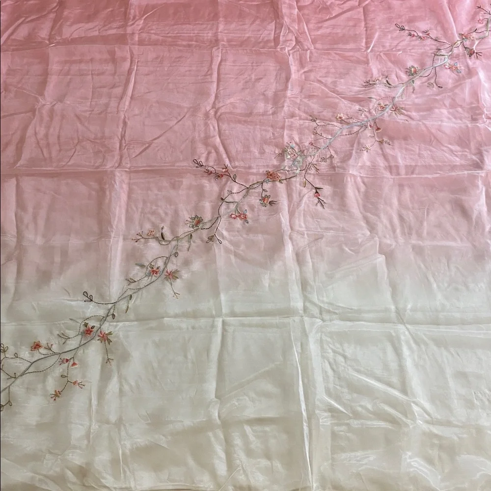VTG King Embroidered Duvet with Mesh Overlay house beautiful